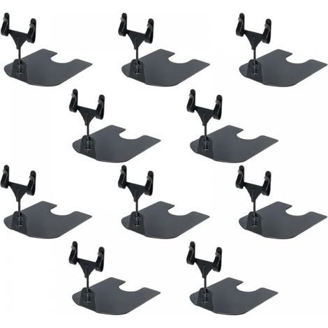 （10Pcs）Display Board Signs Label Display Food Tags Custom Sign Emblems Clip Holder Buffet Label Display Stand,Black (1/4)