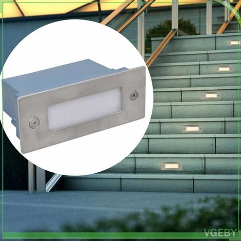 41717 Lampe d'escalier encastrée à 2 LED 44x111x56 mm (1/5)
