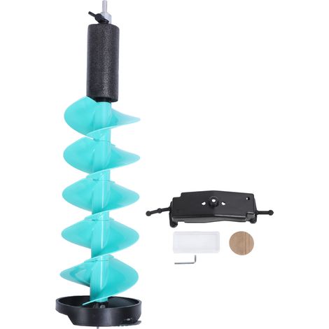 Foret à tarière à glace, diamètre de 8 pouces, longueur 28.7, pêche en carbure flottante en Nylon (1/5)