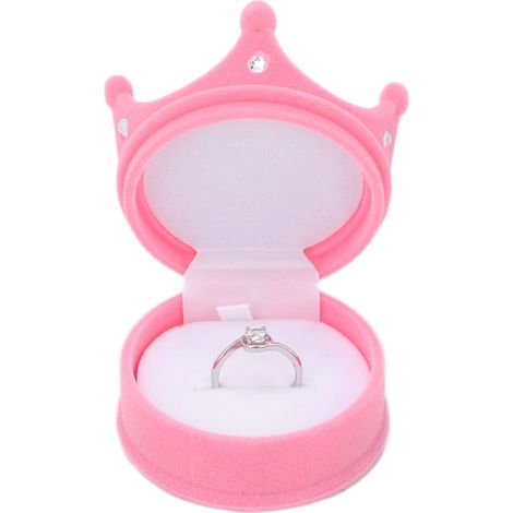 Boîte à bijoux vintage personnalisable pour colliers et boucles d'oreilles - Modèle rétro rose (1/5)
