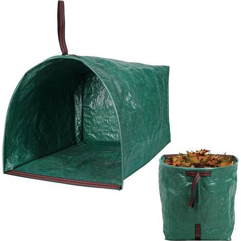 150L Garden Waste Bag, Heavy-Duty Green Waste Bag, Garden Waste Bags with Carrying Handles, Reusable and Foldable for Plants, Leaves, Grass Clippings, Ultra Load Bearing (1/5)