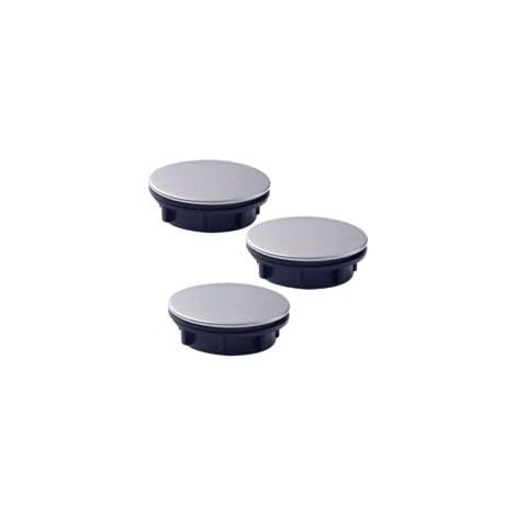 Lot de 3 Couvercles de Trou d'évier de Cuisine pour évier de Cuisine, Trou de Robinet, Couvercle de Trou de Robinet de Salle de Bain, Couvercles de Débordement d'évier en Acier Inoxydable (45 mm) (1/5)