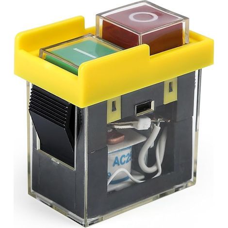 Elektromagnetischer Schalter, KJD6 250V 6A Schalter, 220V Werkzeugmaschinenschalter, Ein-/Ausschalter für Werkstattmaschinen (1/5)