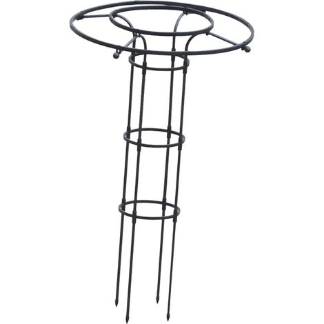 Support pour plantes en pot avec treillis hauteur 120 cm (1/5)