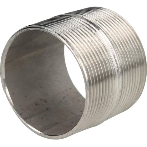 Double nipple de tuyau en inox 2'' x 50 mm