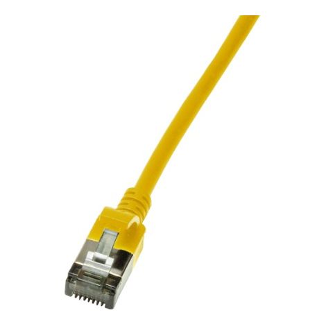 LogiLink Slim U/FTP cable de red Amarillo 2 m Cat6a U/FTP (STP)