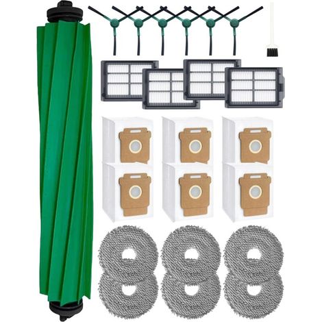 505 Combo Accessoires pour iRobot Roomba Plus 405/505 Combo Robot Aspirateur, Plus 405 Combo Accessoires: 1 Brosse Principale, 6 Brosses Latérales, 4 Filtres HEPA, 6 Sacs d'Aspirateur, 6 Lingettes (1/5)