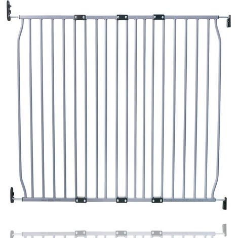 Safetots Eco Screw Fit Baby Gate, Grey, 110cm - 120cm, Stair Gate for Toddler and Baby, Screw Fit Safety Barrier