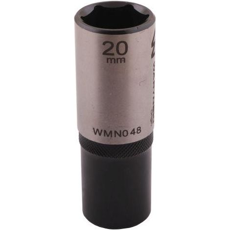 Bussola esagonale 1/2". 20 mm. lungo. CrV50BV30. DIN 3124. Waryński (1/4)