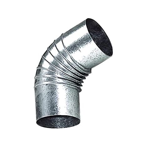 Wolfpack – Coude de poêle galvanisé 150 mm – Raccord fumisterie 90° – Acier galvanisé haute résistance – Pour systèmes d'évacuation des fumées