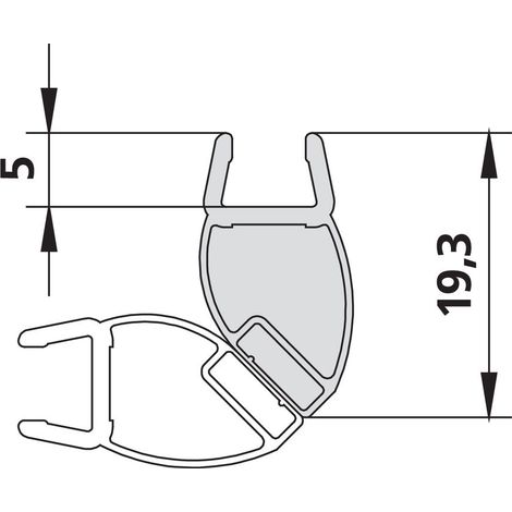 Kermi 3165 1x Magnetleiste Länge: 2000 mm
