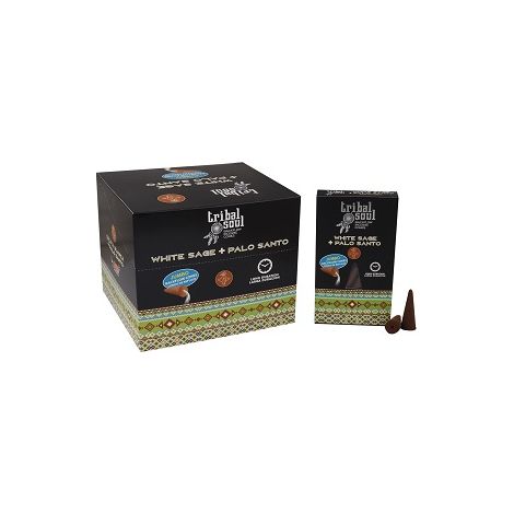 Incesne Tribal Soul Backflow - Sauge Blanche + Palo Santo- Vendu par 1
