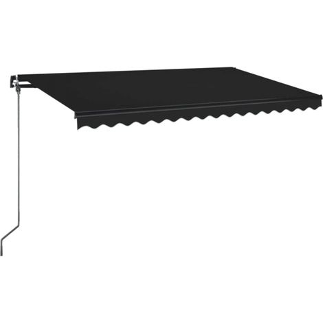 Maison Exclusive - Markise Manuell Einziehbar 400x350 cm Anthrazi