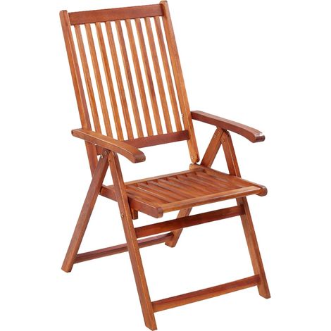 INLIFE Chaises pliables de jardin 6 pcs Bois d'acacia solide (1/5)
