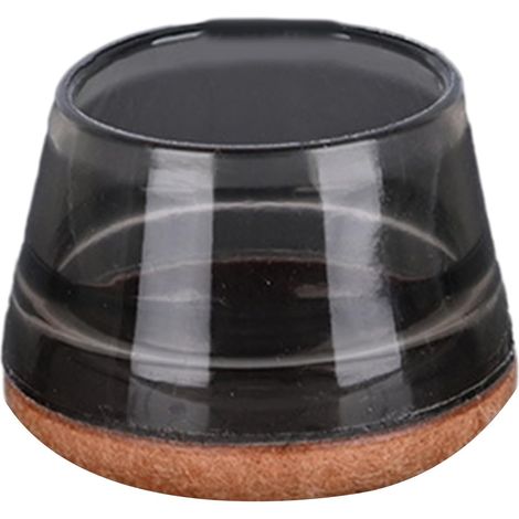 Lot de 40 embouts de pieds de chaise noirs, protections de pieds de chaise, protections de pieds de table pour coussins de chaise de 15 à 18 mm (1/5)