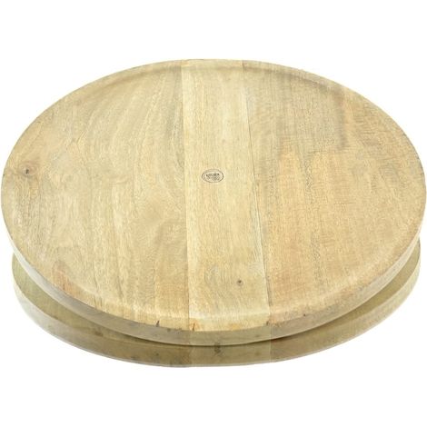 KITCHEN GOODS and more Teller Natur mit erhöhtem Rand Ø 45 - Mangoholz (1/4)