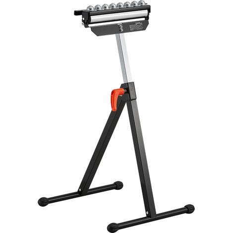 Support à rouleau, capacité 136 kg, hauteur réglable 68-108 cm, tête pivotante polie 29,2 cm, pliable et robuste. (1/5)