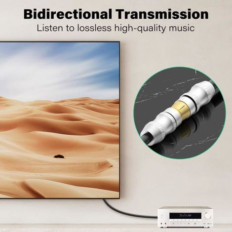 Adaptateur RCA Y - 1 mâle vers 2 mâles - Blindage multicouche - Cuivre sans oxygène - Plaqué or - 90 cm (1/4)
