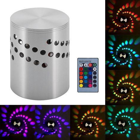 3-W-LED-Wandleuchte – Aluminium – Innenbereich – KTV/Bar – Fernbedienung – Dekoration