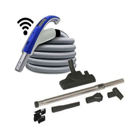 Set de nettoyage 6 accessoires + 1 flexible avec poignée marche/arrêt à télécommande intégrée 915 (Émetteur seul) - longueur au choix (de 8 à 12m) - 10m