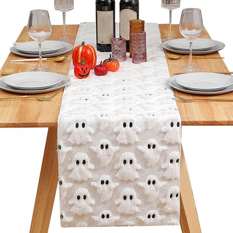 Decoración para mesa de cocina con forma de fantasma de peluche 3D de Halloween (1/5)