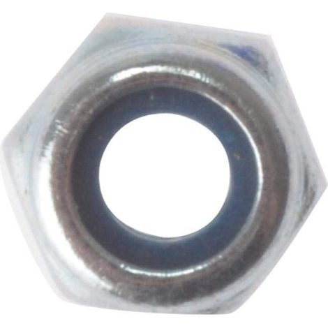 ForgeFix 100NYLOC4 Hexagon Nut & Nylon Insert ZP M4 Bag 100 FORNYLOC4M (1/2)