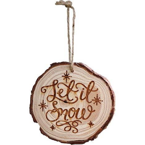 Pendentif Arbre De Noël En Bois - Décoration Festive Pour Sapin Table Cheminée Mur - Lot De 1 (1/3)