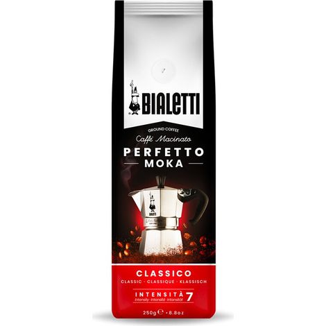 BIALETTI PERFETTO MOKA CAFÉ MOULU CLASSICO (CLASSIC) TORRÉFACTION MEDIA 250 GR 096080318 (1/4)
