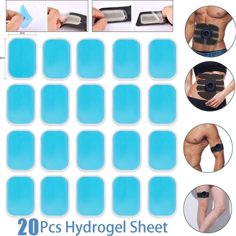 Elektrisches Muskelstimulationsgerät (EMS) für den Bauchbereich, Muskelaufbaugerät, USB-Massagegerät für Bauch und Hüften, zur Gewichtsreduktion und Fitness, für das Heim-Fitnessstudio  02309-AquaForg