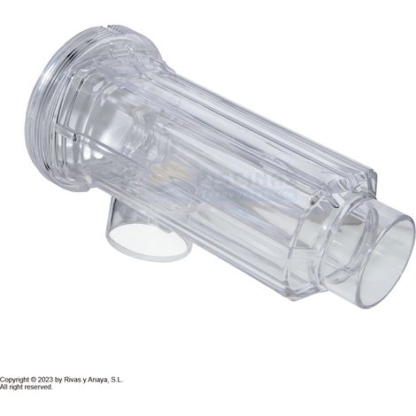 Vaso transparente célula clorador salino GRE.