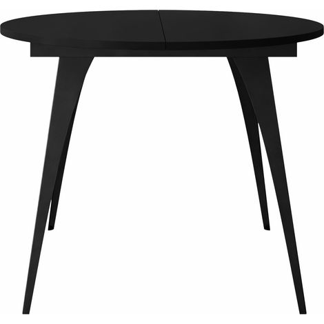 Mesa Oswego 132, Negro, 76x0x0cm, Alargamiento, Aglomerado laminado, Metal
