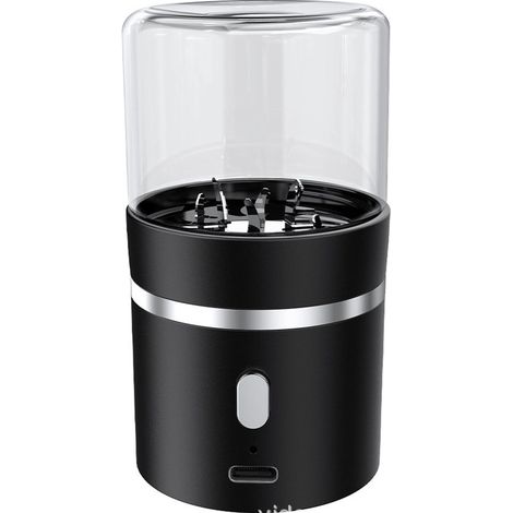 Mini macinacaffè elettrico migliorato da 400 mAh con contenitore da 50 ml, portatile, completamente automatico, in acciaio inossidabile, colore argento. (1/5)
