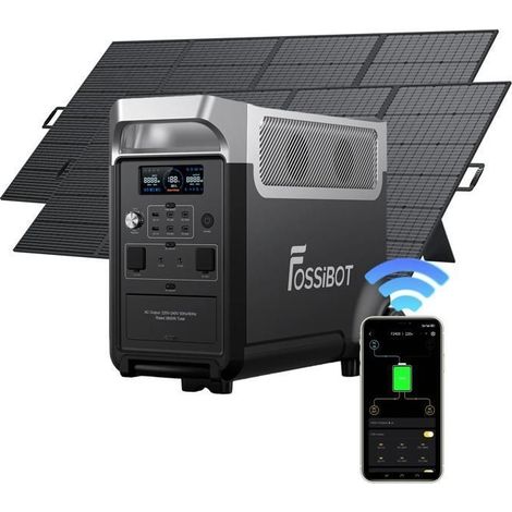 Portable Solar Generator - FOSSIBOT - F3600 PRO - 3840 Wh - 3600 W - LiFePO4 Battery