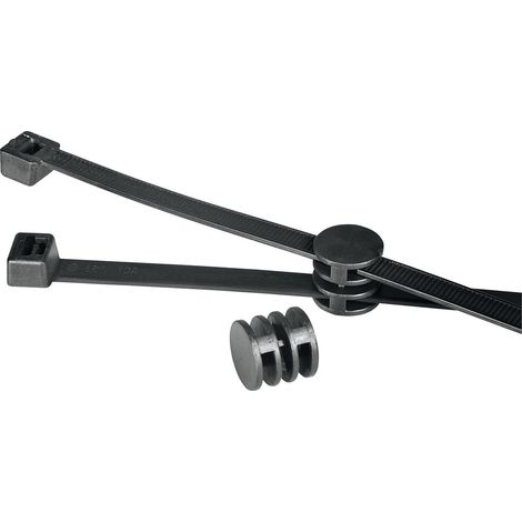 HellermannTyton 156-00275 T120RCOUPLER Kabelbinder 380 mm 7.60 mm Schwarz  1 St. (1/3)