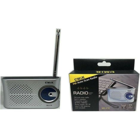 Trade Shop - MINI FM RADIO MK-219 RADIO AUTO STEREO SPIELER TRAGBAR SCAN -