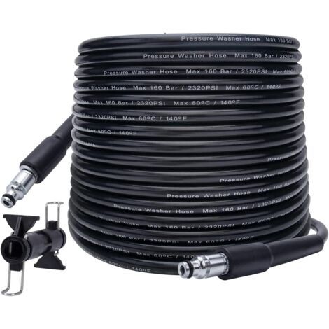 Tuyau Haute Pression 10 m, 180 bar – Compatible BOSCH, BLACK & DECKER, AR, MICHELIN, STANLEY, MAC ALLISTER