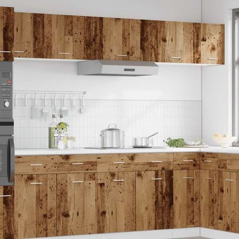 Meuble de Rangement Suspendu Style Rétro en Bois d'Ingénierie, 60x31x40 cm, Placard Mural pour Salon ou Entrée (1/5)
