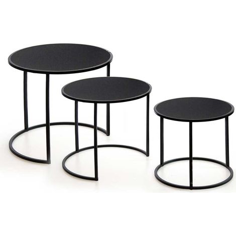Set 3 tavolini tondi Ø55/45/35 cm (1/2)