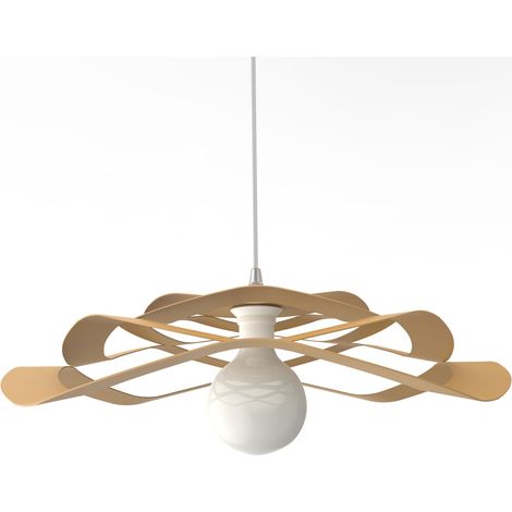 LUMICOM KAMI Plafoniera, 1X E27, max 42W, metallo, anodic gold, D.60cm