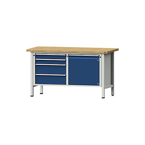 Banco de trabajo  bastidor modular  4 cajones  puerta de 540 (1/5)