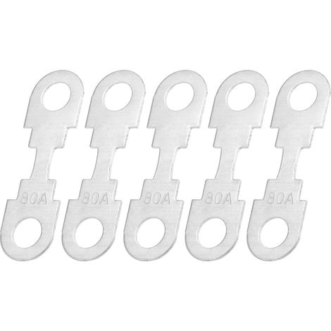 5Pcs Fusibles À Bande Haute Intensité 80A 12V Pour Voiture Audio (1/5)