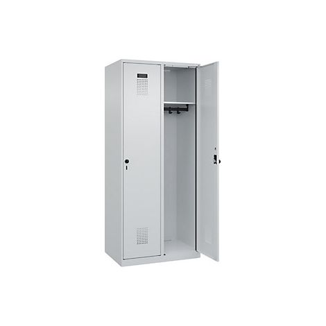 C+P Armadietto Evolo PLUS 2 scomparti grigio chiaro largh (1/2)