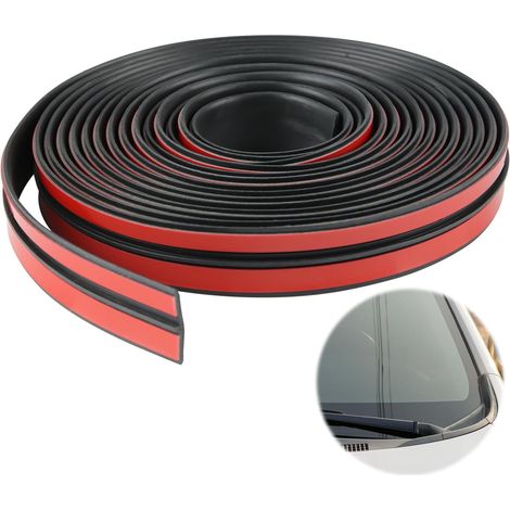 1 Bande d'étanchéité en caoutchouc, joint auto adhésif universel 5M, isolation phonique et thermique, pour voiture et maison (1/5)