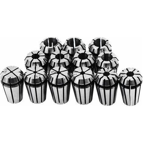 Lot de 13 colliers de serrage ER11, mandrin de serrage ER11, support de serrage à ressort ER11 de 1 à 7 mm pour outil de gravure et de fraisage (1/4)
