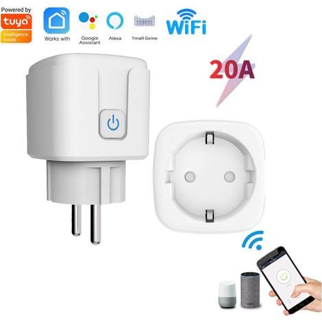 Set di 4 prese intelligenti WiFi con telecomando, 20A (1/5)