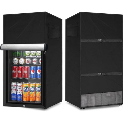 Cubierta exterior negra para frigorífico, dimensiones: 565886 cm, a prueba de polvo, apta para congeladores verticales. (1/5)