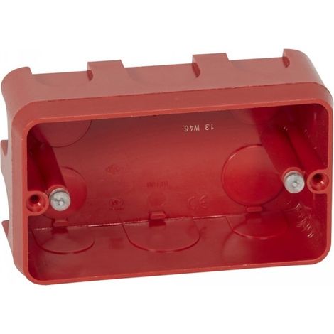Legrand 080149 Batibox Mosac 3mod multi-station recessed box. Prof.40