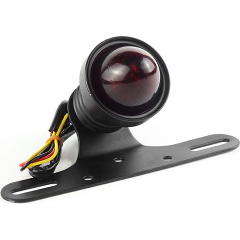 Motorcycle accessories, cruiser motorcycle modification, retro metal taillight, brake light, license plate light, halogen taillight (1/3)