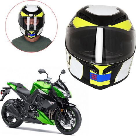 Casque intégral de moto coloré, protection moto pour hommes et femmes, tailles 7 à XL. (1/5)