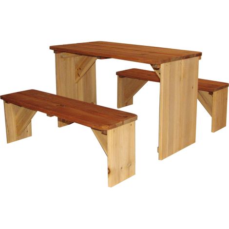 Axi Zidzed Table Picnic Enfant En Bois Xl Banc Pique Nique Pour Enfants (1/5)